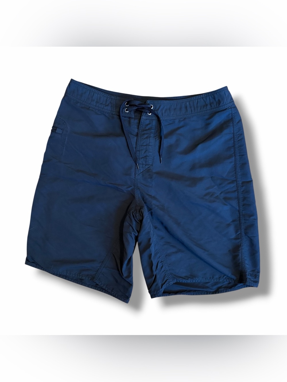Patagonia Wavefarer Board Shorts Black Stretch Drawstring Unlined Swim Sz 34